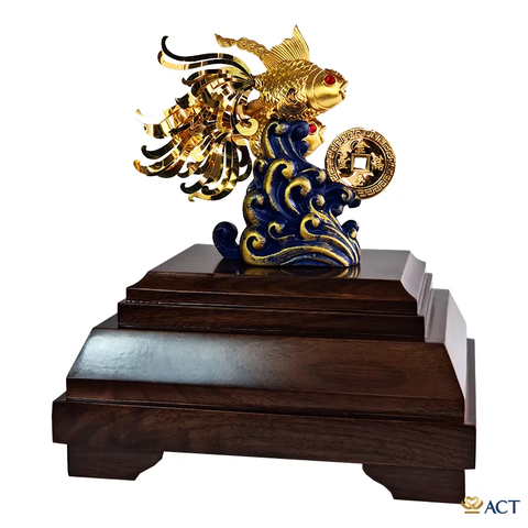 Quà tặng Kim Ngư dát vàng 24k ACT GOLD ISO 9001:2015