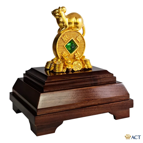 Quà tặng Chuột Phú Quý dát vàng 24k ACT GOLD ISO 9001:2015