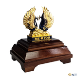 Quà tặng Đôi Thiên Nga dát vàng 24k ACT GOLD ISO 9001:2015(Mẫu 2)