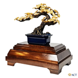 Quà tặng Tùng La Hán dát vàng 24k ACT GOLD ISO 9001:2015 (Mẫu 4)