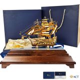 Quà tặng Thuyền Buồm mạ vàng 24k ACT GOLD ISO 9001:2015 (Mẫu 200)