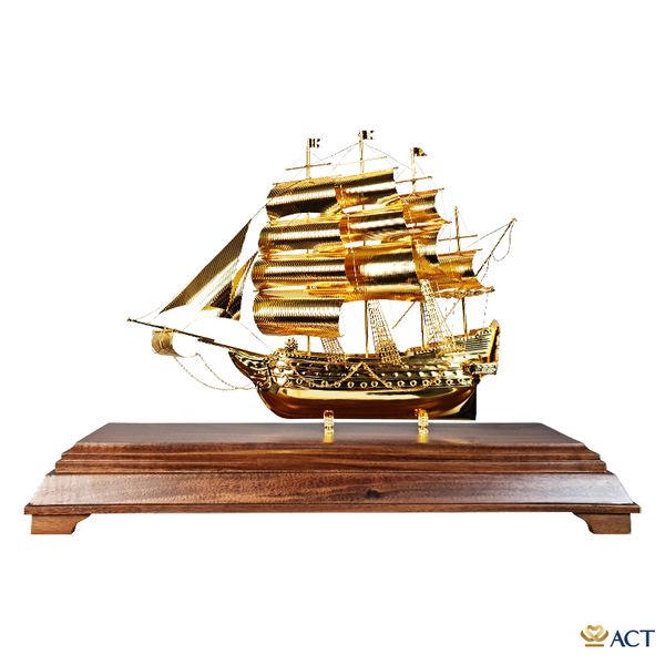 Quà tặng Thuyền Buồm mạ vàng 24k ACT GOLD ISO 9001:2015 ( Mẫu 202)