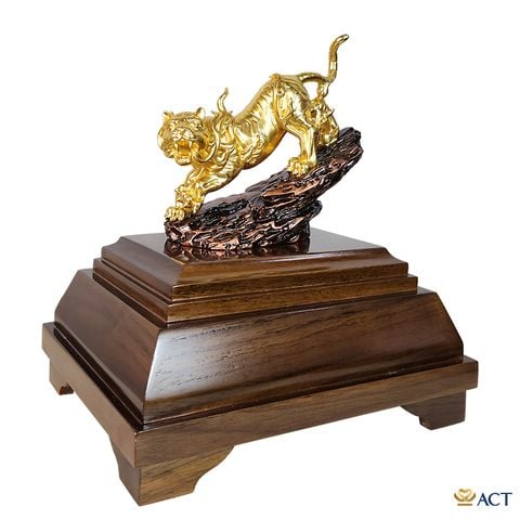 Biểu Trưng Bạch Hổ dát vàng 24k ACT GOLD