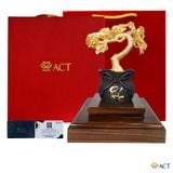 Quà tặng Tùng La Hán dát vàng 24k ACT GOLD ISO 9001:2015 (Mẫu 3)