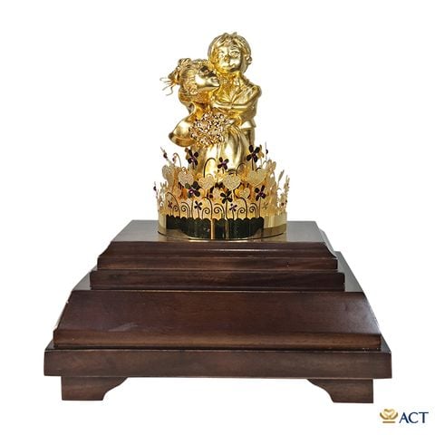 Quà tặng Cô Dâu Chú Rể dát vàng 24k ACT GOLD ISO 9001:2015