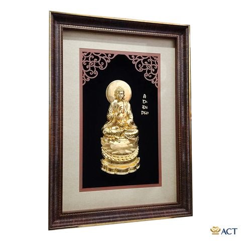 Tranh A Di Đà Phật dát vàng 24k ACT GOLD