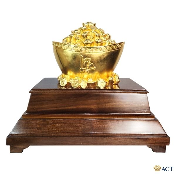 Quà tặng Kim Nguyên Bảo dát vàng 24k ACT GOLD ISO 9001:2015