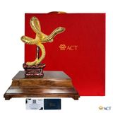 Quà tặng tượng rắn dát vàng 24k ACT GOLD ISO 9001:2015 (mẫu 3)