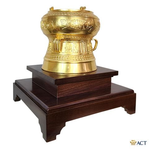 Tượng Trống Đồng dát vàng 24k ACT GOLD