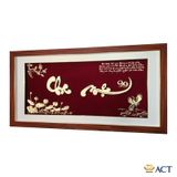 Quà tặng Tranh Chữ Cha Mẹ dát vàng 24k ACT GOLD ISO 9001:2015