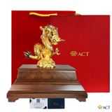 Quà tặng tượng Rồng Thanh Long dát vàng 24k ACT GOLD ISO 9001:2015