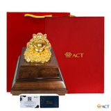 Quà tặng tượng Thiềm Thừ dát vàng 24k ACT GOLD ISO 9001:2015