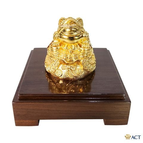 Quà tặng tượng Thiềm Thừ dát vàng 24k ACT GOLD ISO 9001:2015