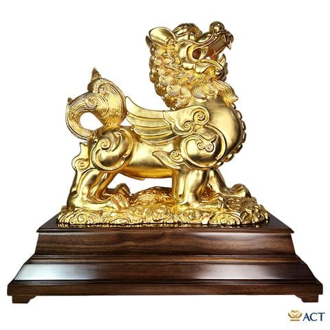 Quà tặng Tượng Tỳ Hưu dát vàng 24k ACT GOLD ISO 9001:2015