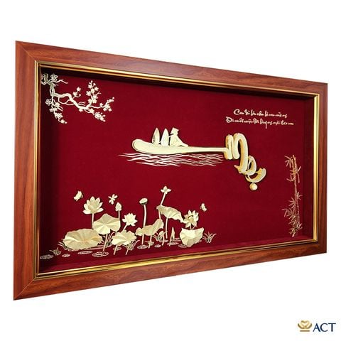 Tranh Chữ Cha Mẹ dát vàng 24k ACT GOLD