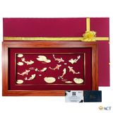Tranh Cửu Ngư dát vàng 24k ACT GOLD ISO 9001:2015