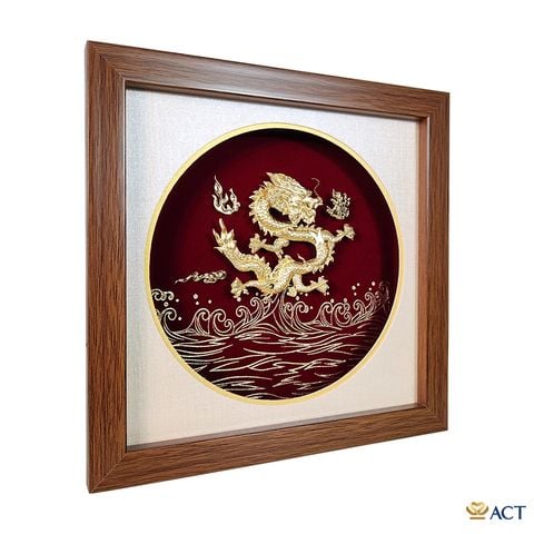 Tranh Rồng dát vàng 24k ACT GOLD