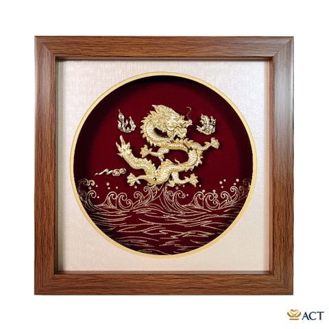 Tranh Rồng dát vàng 24k ACT GOLD