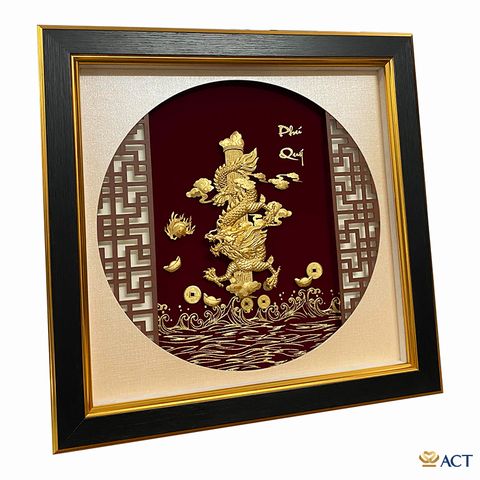 Tranh Rồng dát vàng 24k ACT GOLD