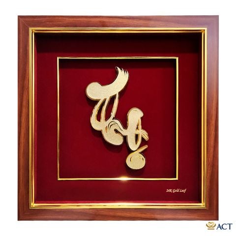 Tranh Chữ Thọ dát vàng 24k ACT GOLD