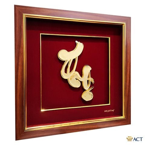 Tranh Chữ Thọ dát vàng 24k ACT GOLD