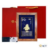 Quà tặng tranh Thuyền dát vàng 24k ACT GOLD ISO 9001:2015