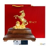 Quà tặng Ngựa Chiến Thắng dát vàng 24k ACT GOLD ISO 9001:2015 (Mẫu 2)