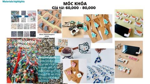  Móc Chìa Khóa & Đỡ Điện Thoại - Nhựa Tái Chế 