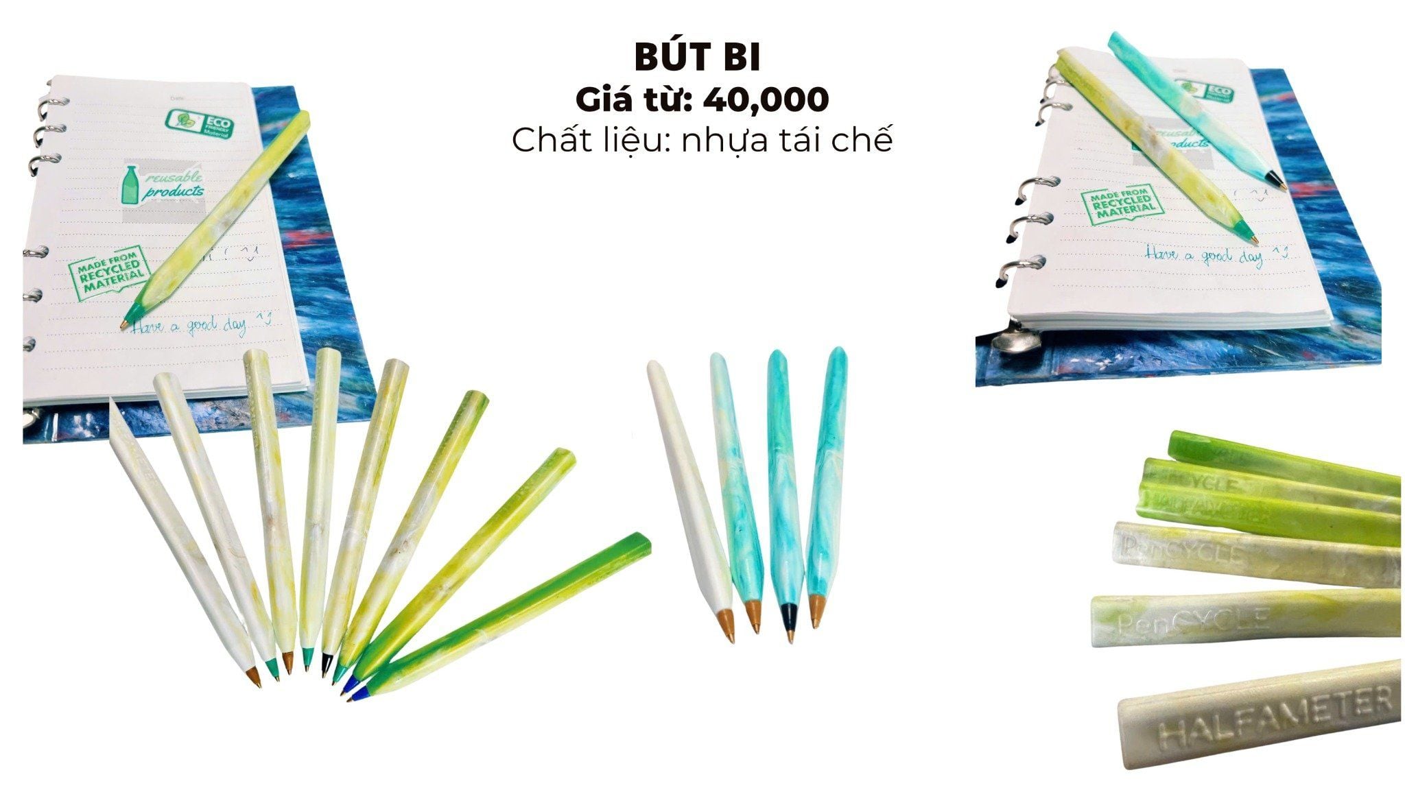 Bút Bi Nhựa Tái Chế