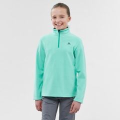 QUECHUA - Kids' Hiking Fleece - MH100 Turquoise