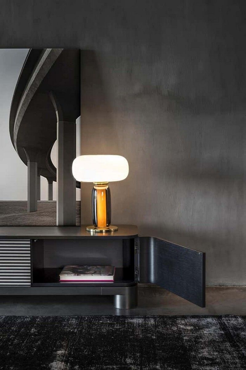 One on One Black Table Lamp