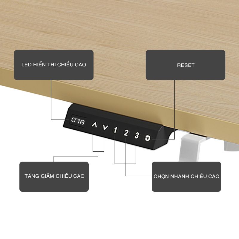 Bàn làm việc nâng hạ WD016