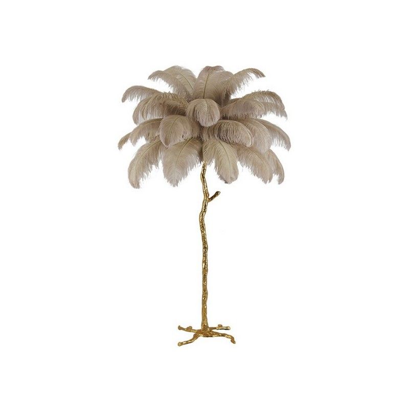 Exotic Ostrich Feather Floor Lamp
