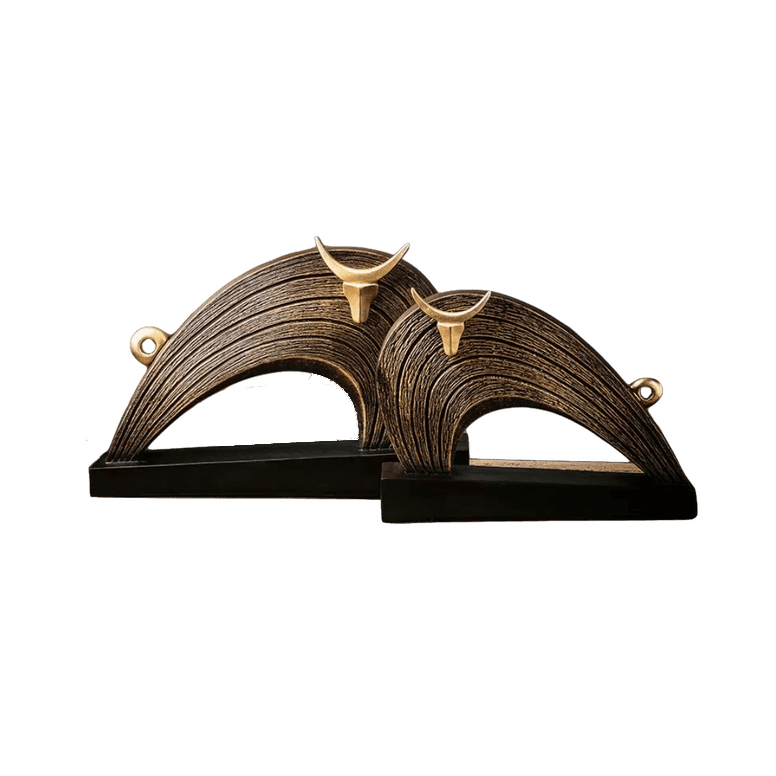 Cặp tượng trâu trang trí Á Đông 0003