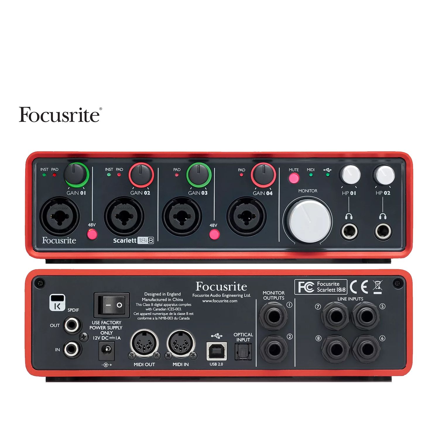  Focusrite Scarlett 18i8 (3rd Generation) 