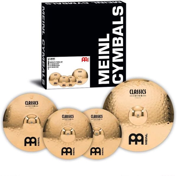  Cymbal Meinl Classics Custom Brilliant Complete Cymbal Set - CC141620 
