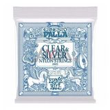  Ernesto Palla Clear and Silver Nylon Classical Gtr Strings 