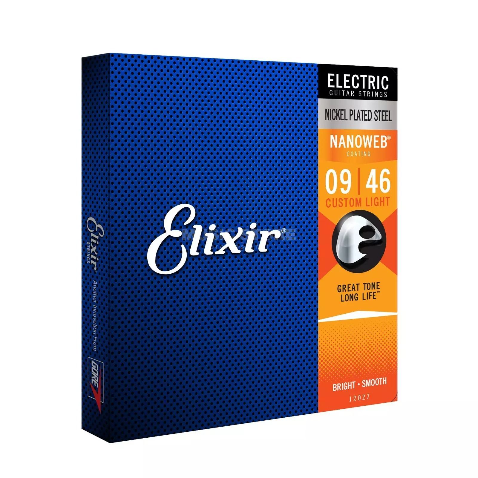  ELIXIR - 12027 - Dây đàn Guitar - Elixir- Strings Elec NW Custom Lt 009 set 