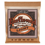  EARTHWOOD EXTRA LIGHT PHOSPHOR BRONZE ACOUSTIC GUITAR STRINGS -11-52  GAUGE -P02148 