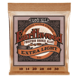  EARTHWOOD EXTRA LIGHT PHOSPHOR BRONZE ACOUSTIC GUITAR STRINGS -10-50  GAUGE -P02150 