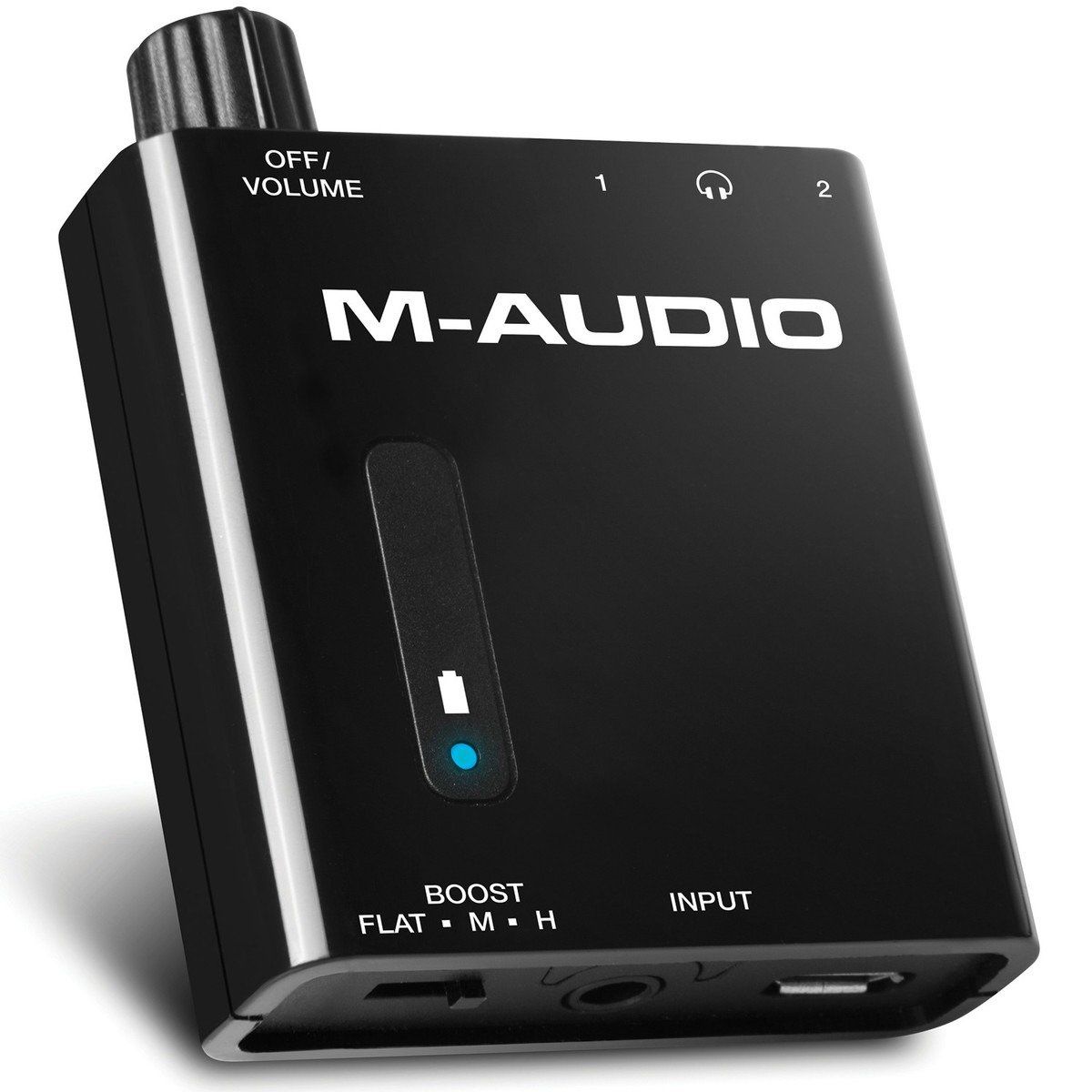  M-Audio Basstraveler Portable Headphone Amplifier với Dual Outputs và 2-Level Boost 