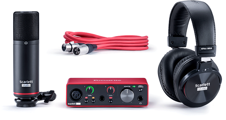  Focusrite Scarlett Solo Studio Pack (3rd Generation) 