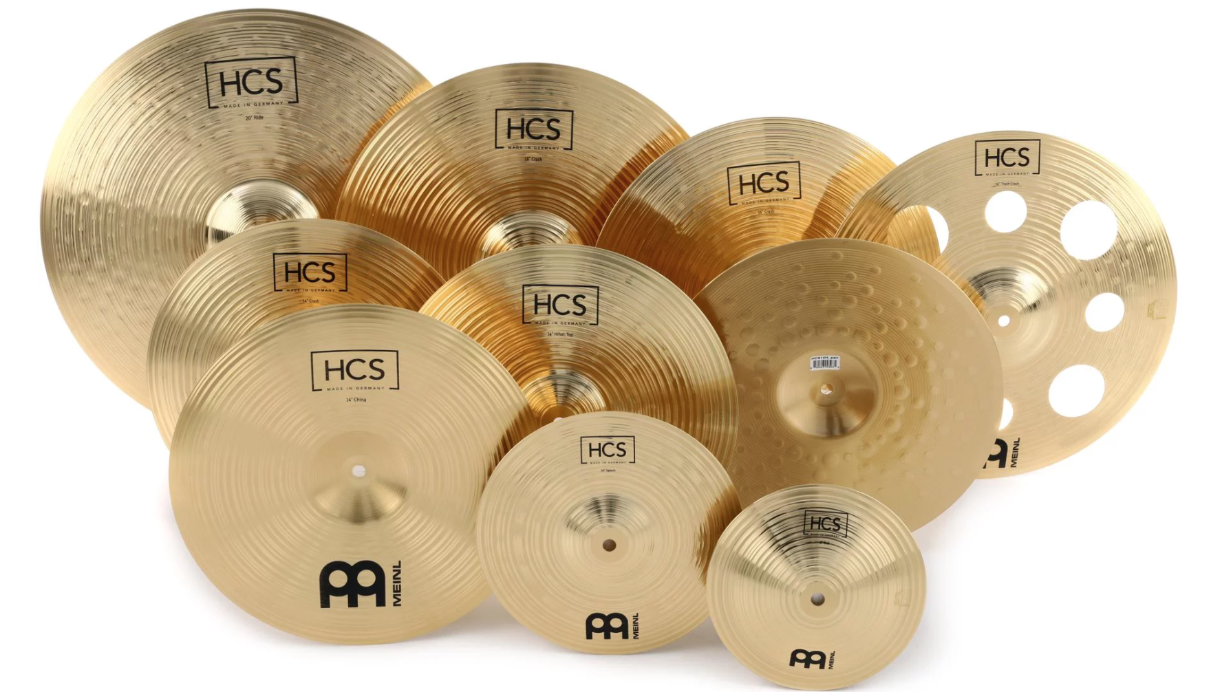 Meinl HCS シンバル Amazon.com: Meinl Cymbals Super Set Box Pack with 14” Hihats, 20