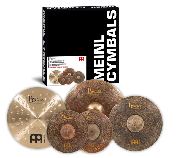  Cymbal Meinl Byzance Extra Dry Mike Johnston Signature Cymbal Set - MJ401+18 