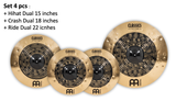  Cymbal Meinl Classics Custom Dual Complete Cymbal Set (CCDU-CS1) 