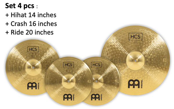  Cymbal Meinl HCS Complete Cymbal Set - HCS141620 