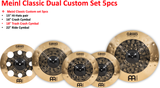  Cymbal Meinl Classics Custom Dual Complete Cymbal Set (CCDU-CS1) 