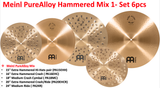  Cymbal Meinl Pure Alloy Hammered Cymbal Set 