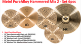  Cymbal Meinl Pure Alloy Hammered Cymbal Set 