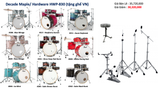 Trống Cơ Pearl Decade Maple Dmp925 
